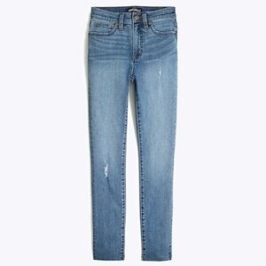 J. CREW High Rise Raw Hem Skinny Jeans!